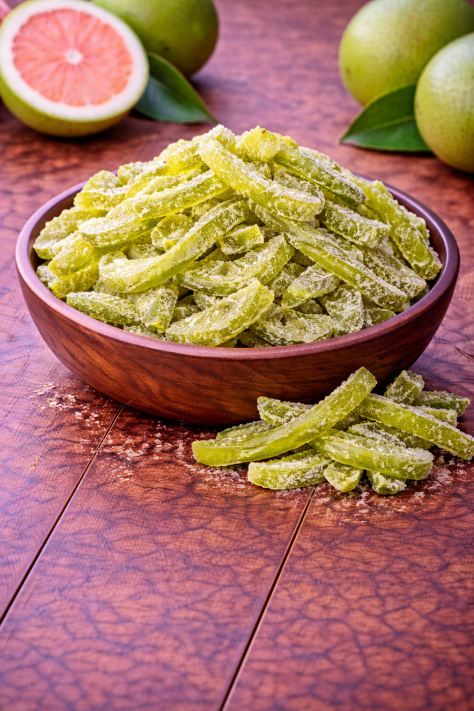 pomelo peel sweetened