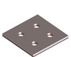 bimetallic square plate